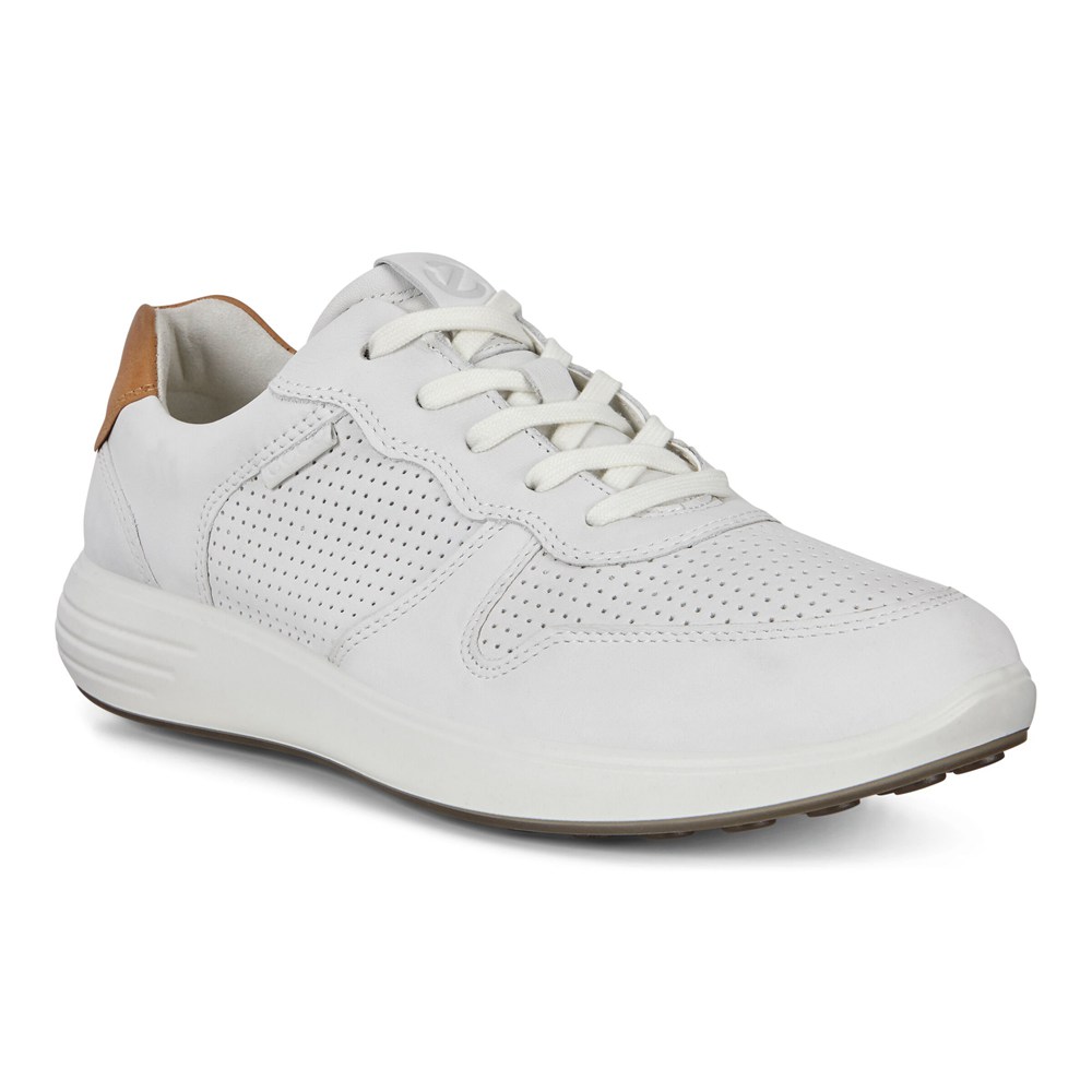 Tenis Hombre - ECCO Soft 7 Runner Lace-Ups - Blancos - JMN273405